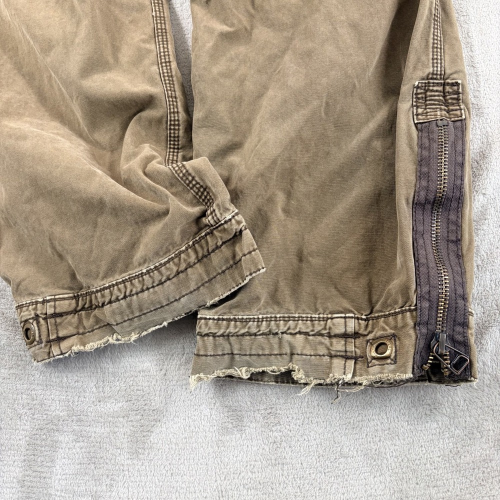 RUEHL No.925 Belted Cargo Pants in Surplus Green Men Large 36x30 Heavyweight - Picture 4 of 10